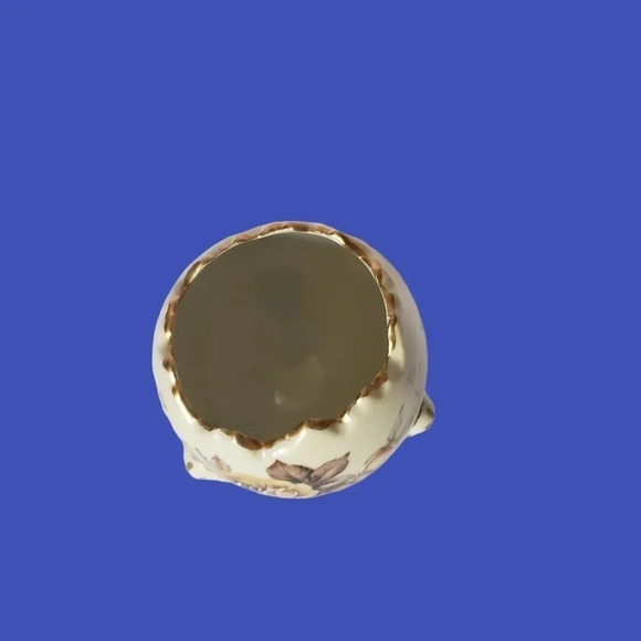 -Napco Ware vntge footed porcelain egg vase cream color - Picture 5 of 6